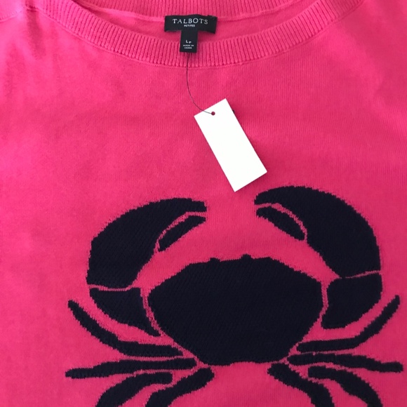 NWT - Talbots Crab Sweater, Size LP - Picture 2 of 3